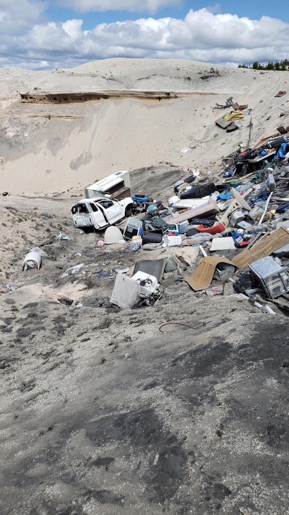 A bunch of dumped trash